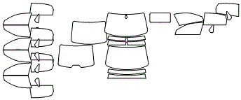 Tint Kit pattern for the 2013 Volkswagen Passat