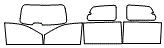 Tint Kit pattern for the 2009 Volkswagen Routan