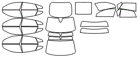 Tint Kit pattern for the 2023 Volkswagen Arteon