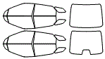 Tint Kit pattern for the 2018 Toyota Mirai