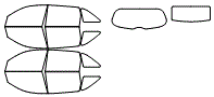 Tint Kit pattern for the 2011 Acura MDX