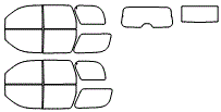 Tint Kit pattern for the 2014 Cadillac Escalade Hybrid