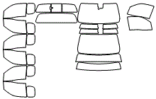 Tint Kit pattern for the 2026 Nissan Frontier
