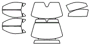 Tint Kit pattern for the 2024 Ferrari 812 Competizione