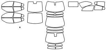 Tint Kit pattern for the 2023 Dodge Charger