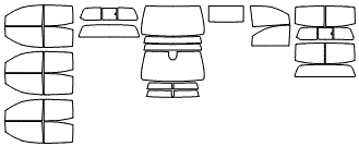 Tint Kit pattern for the 2026 GMC Canyon