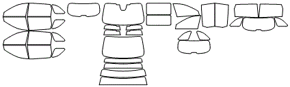 Tint Kit pattern for the 2026 Mazda CX-70 (Canada)