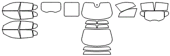 Tint Kit pattern for the 2025 Dodge Hornet PHEV