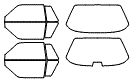 Tint Kit pattern for the 1988 Ford Mustang
