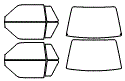 Tint Kit pattern for the 1988 Ford Mustang