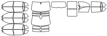 Tint Kit pattern for the 2024 Volkswagen Tiguan (Canada)