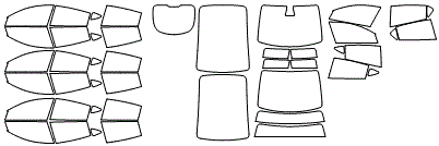 Tint Kit pattern for the 2024 Tesla Model Y