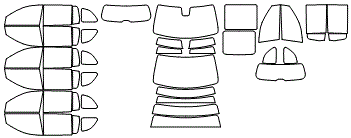 Tint Kit pattern for the 2027 GMC Acadia