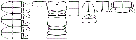 Tint Kit pattern for the 2027 Chevrolet Traverse