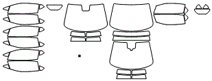 Tint Kit pattern for the 2026 Lamborghini Temerario