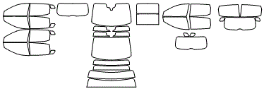 Tint Kit pattern for the 2027 Nissan KICKS