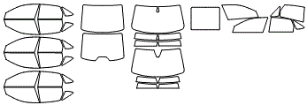 Tint Kit pattern for the 2026 Volkswagen Jetta (Canada)