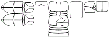 Tint Kit pattern for the 2026 Cadillac Escalade IQL
