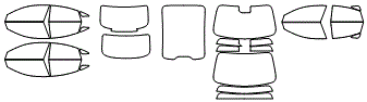 Tint Kit pattern for the 2027 Mercedes Benz CLA Electric Sedan