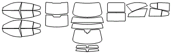 Tint Kit pattern for the 2026 BMW 8 Series