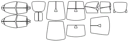 Tint Kit pattern for the 2026 Tesla Model X