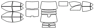 Tint Kit pattern for the 2026 Lexus IS