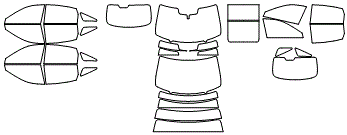 Tint Kit pattern for the 2027 Infiniti QX65