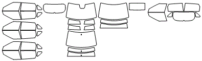 Tint Kit pattern for the 2024 Kia Seltos