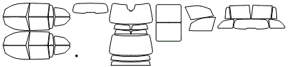 Tint Kit pattern for the 2026 Mercedes Benz Maybach GLS 600 4MATIC SUV