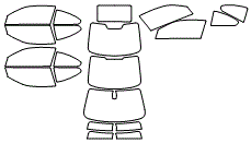 Tint Kit pattern for the 2008 BMW M3