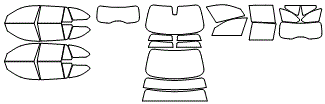 Tint Kit pattern for the 2016 BMW 328