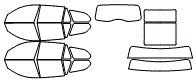 Tint Kit pattern for the 2006 BMW 325