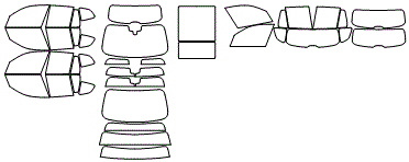 Tint Kit pattern for the 2021 BMW X3