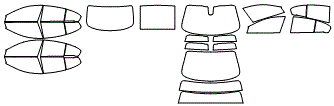 Tint Kit pattern for the 2019 BMW 6 Series