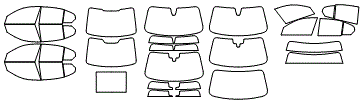 Tint Kit pattern for the 2019 BMW 3 Series