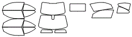 Tint Kit pattern for the 2016 BMW 228