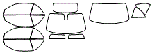 Tint Kit pattern for the 2016 BMW 228