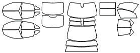 Tint Kit pattern for the 2020 BMW 2 Series