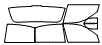 Tint Kit pattern for the 1998 Lincoln Town Car