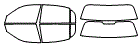 Tint Kit pattern for the 2005 Lincoln Town Car