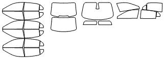 Tint Kit pattern for the 2020 Lincoln Continental