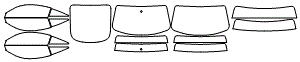 Tint Kit pattern for the 2010 Audi TTS