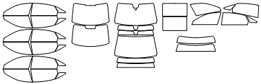 Tint Kit pattern for the 2020 Audi A8L (Canada)