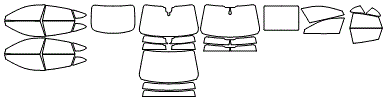 Tint Kit pattern for the 2025 Audi A5 (Previous Generation)