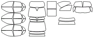 Tint Kit pattern for the 2025 Audi Q5 (Previous Generation)
