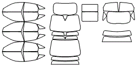 Tint Kit pattern for the 2025 Audi Q5 (Previous Generation)