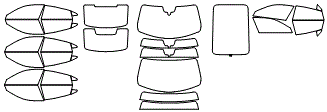 Tint Kit pattern for the 2027 Audi e-tron GT
