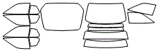 Tint Kit pattern for the 1995 Porsche 968