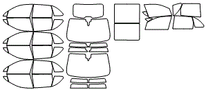 Tint Kit pattern for the 2013 Porsche Cayenne