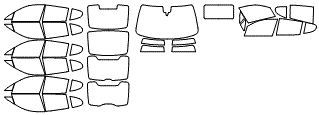 Tint Kit pattern for the 2011 Porsche Panamera